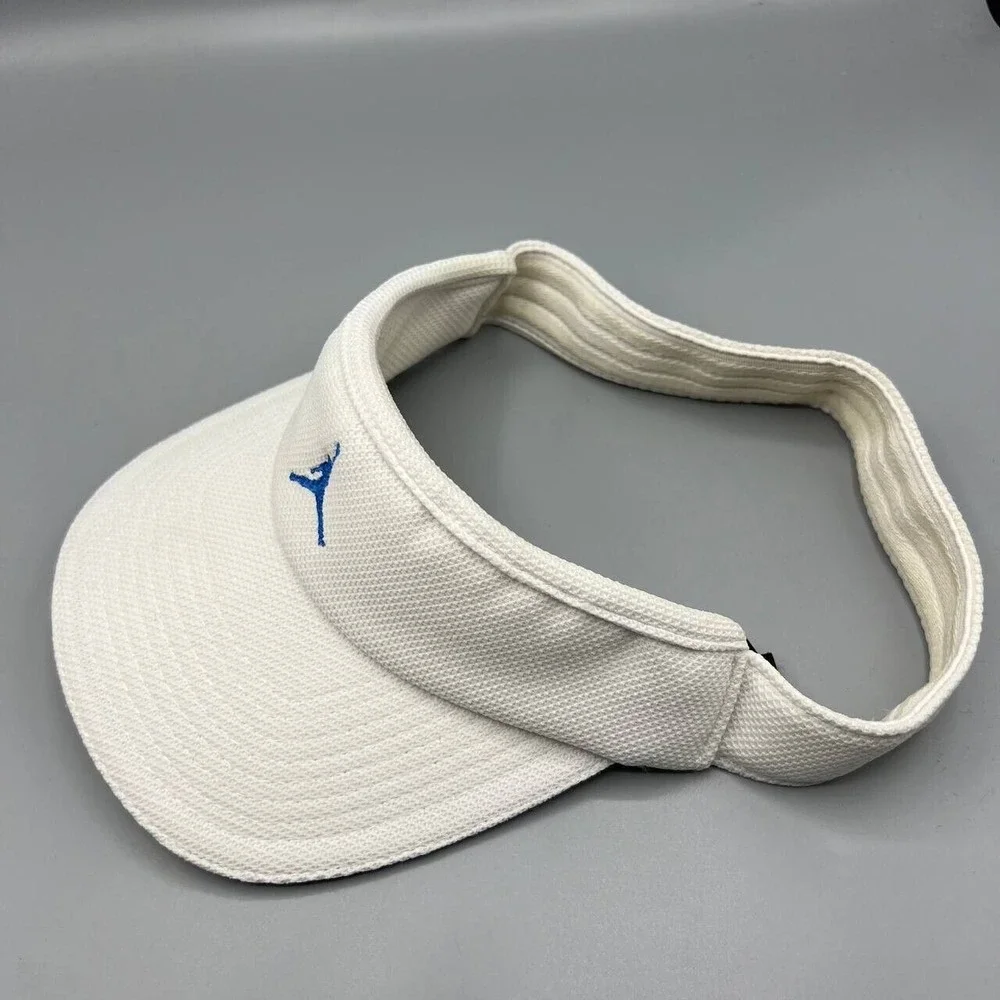 Air Jordan Visor Hat Men White Medium-Large Jumpman Stretch Fitted Golf‎ M-L